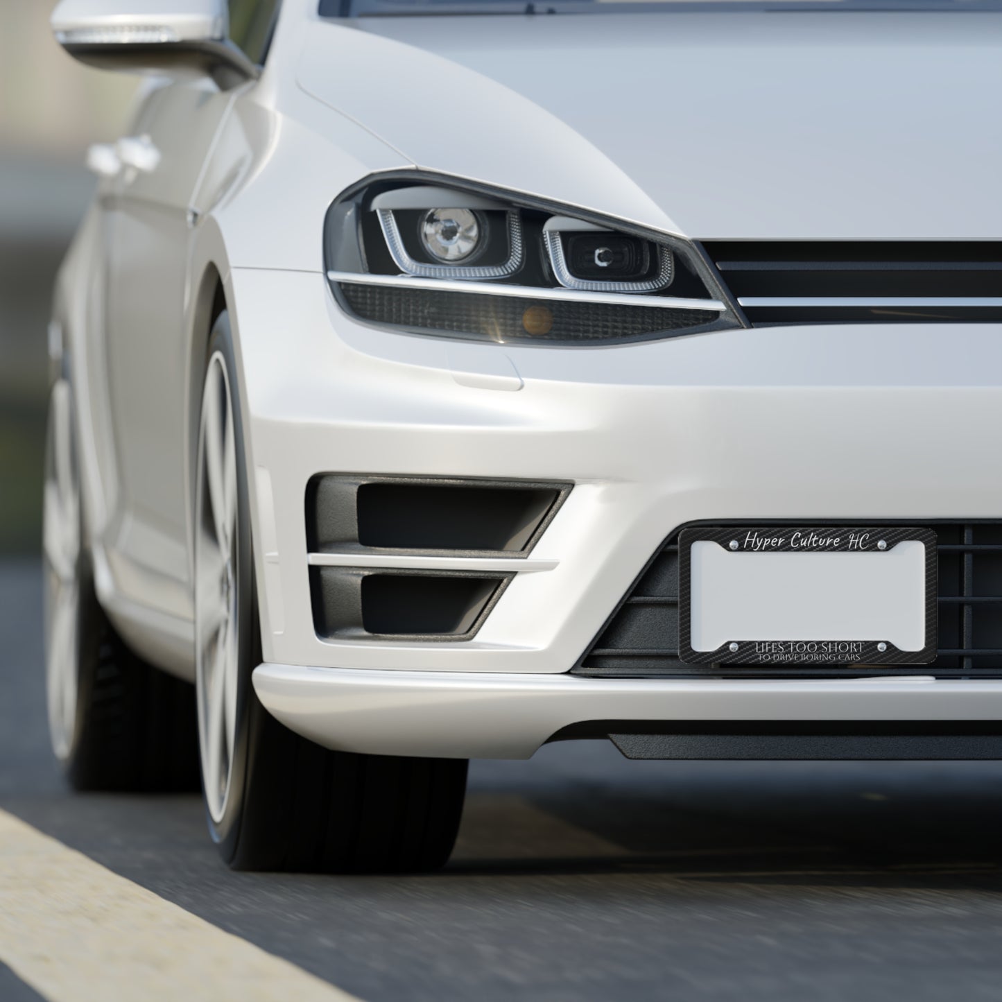 Life's too short to drive boring cars Hyper Culture plate frame