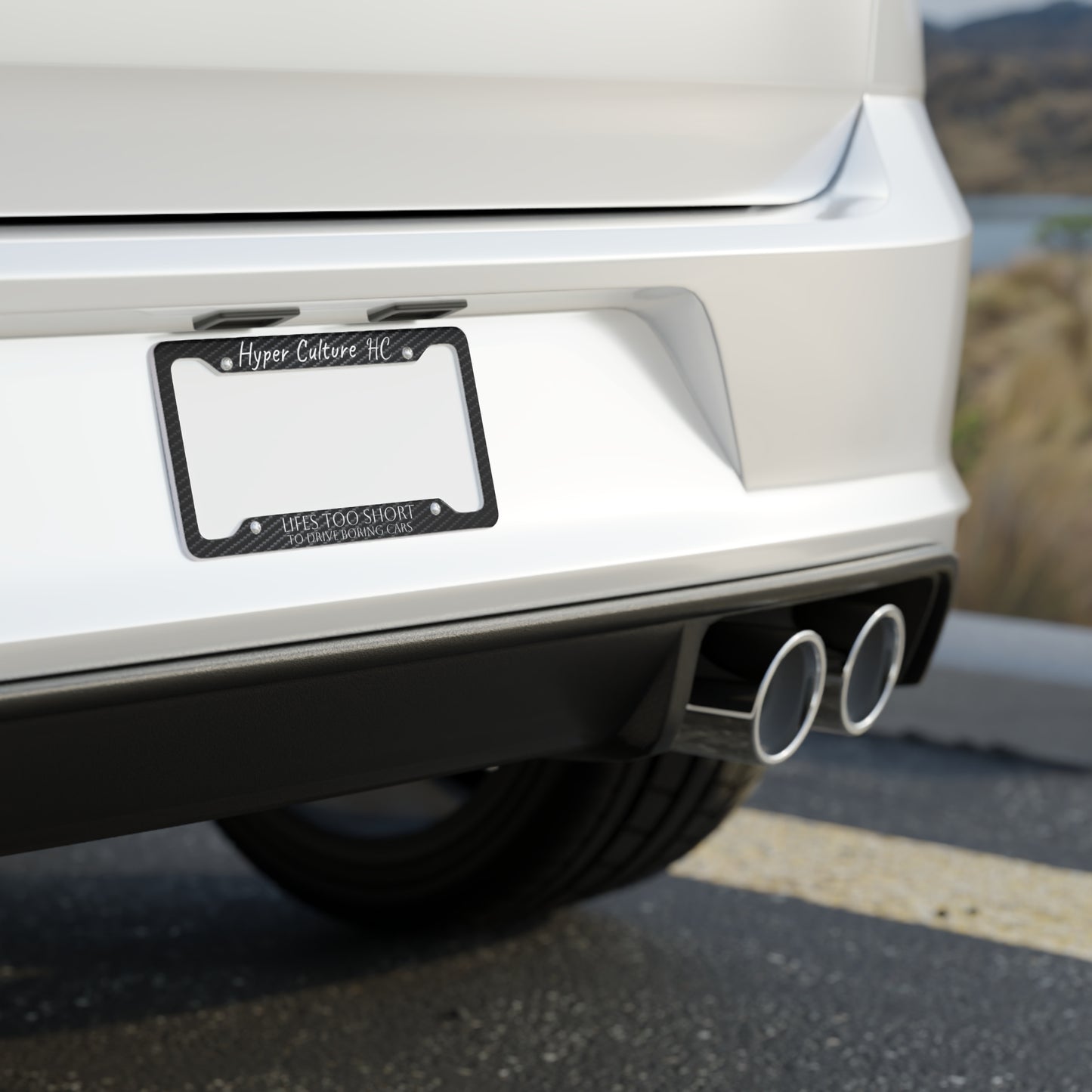 Life's too short to drive boring cars Hyper Culture plate frame